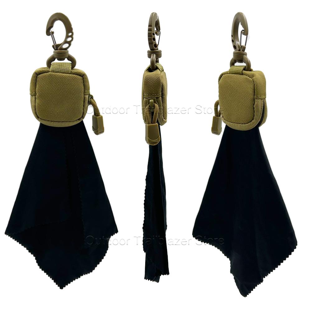 Tactical Mini Ultra-Fine Fibers Cleaning Cloth One-piece Folding Storage Eyeglass Cloth for Phone Telescope Camera Hunting