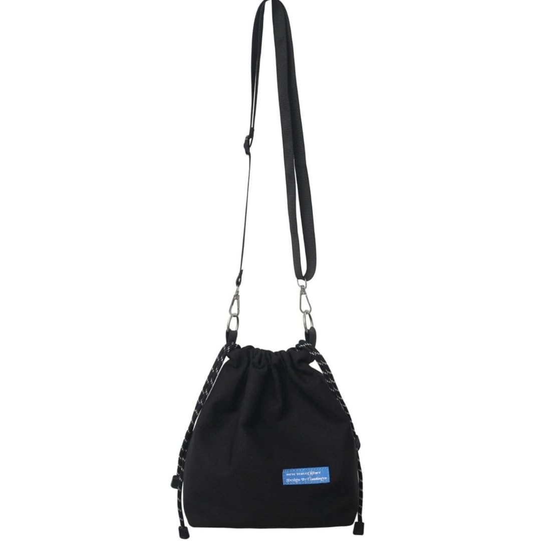 YOSHICA Мешок на завязках, Мужская сумка через плечо, Маленькая сумка на завязках через плечо, Нейлон, Женская, Сумка через плечо, Мини-сумка, Сумка-клатч, На завязках, Популярная,