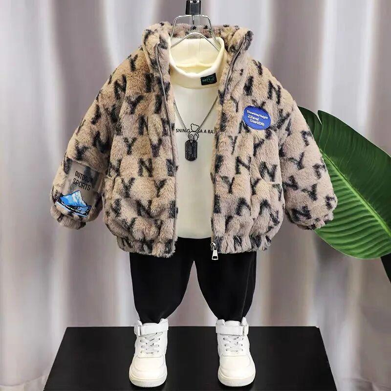 

Осенне-зимняя детская куртка Детская одежда Мальчиковые осенне-зимние куртки Детские бархатные утепленные шерстяные детские зимние стеганые топы 80