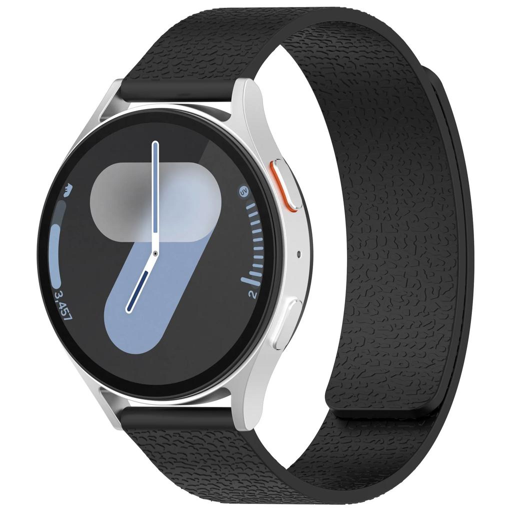 18mm 20mm 22mm Silicone Magnetic Loop Strap For Samsung Galaxy Watch 7/6/5/4 Active 2 Amazfit Bracelet HUAWEI Watch GT 2e 3 Band