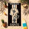 New Orleans Saints (5) Theme Beach Towel Sand Resistant Soft And Comfortable Suitable For The Pool Camping Yoga And Diving A Travel