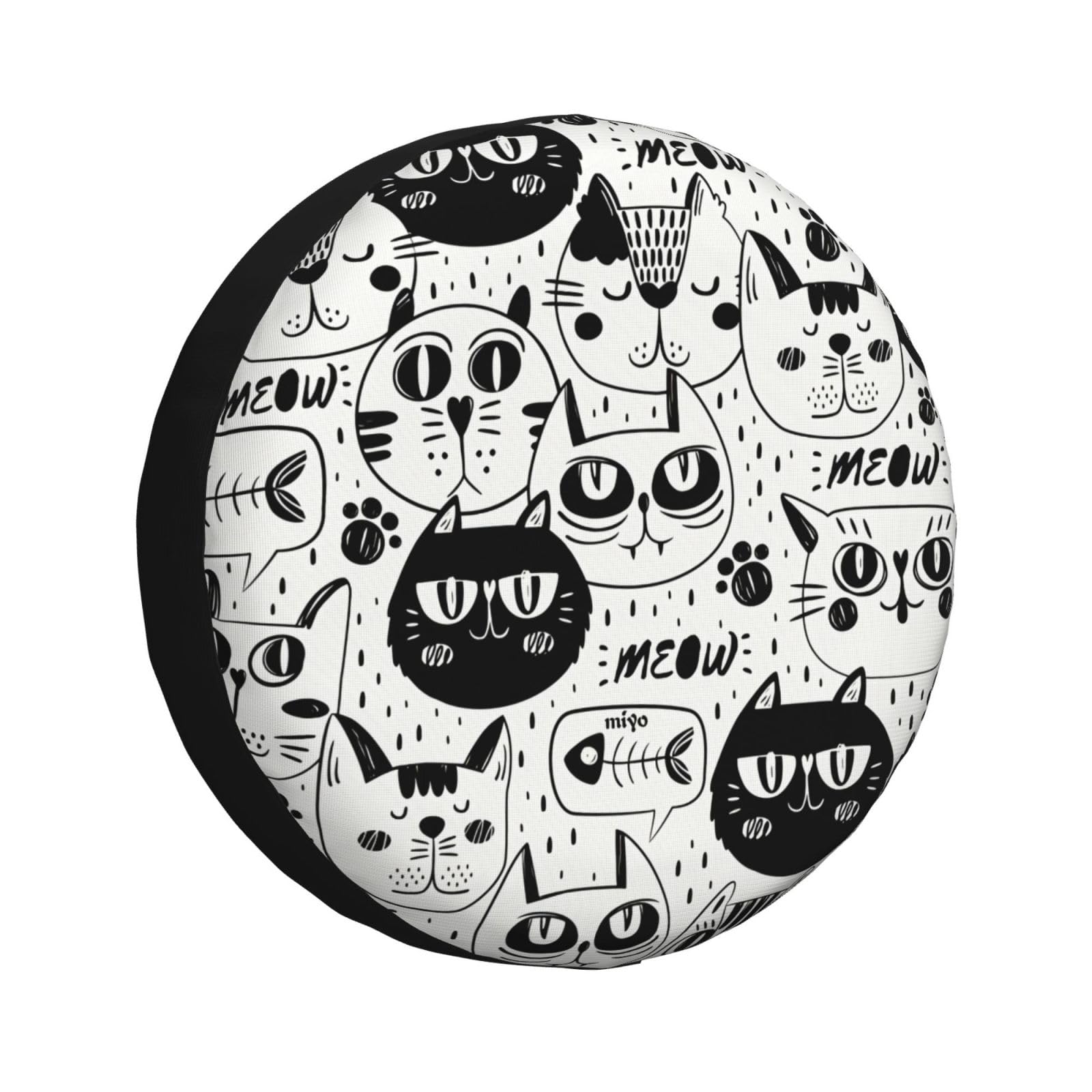 [§miyo] Чехол для запасного колеса автомобиля, Совместим с 14/15/16/17 дюймами, Совместимый 17 inches