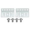 2 Din Car Radio DVD CD Player Installation Tool Kit Mounting Bracket Accessories Holder Metal Silver DVD Mounting Bracket