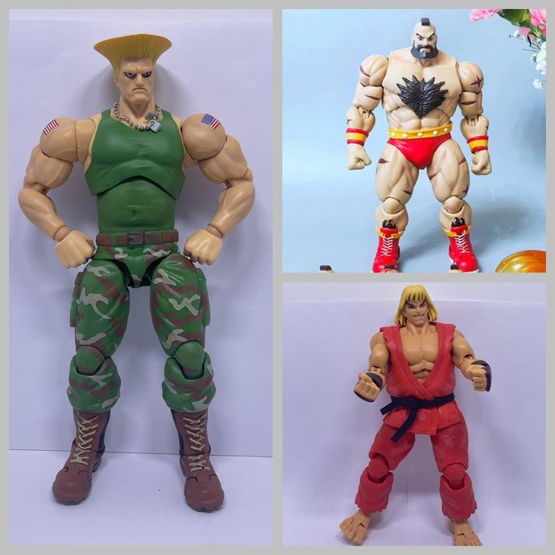 Boxer Street Fighter St Sangilf, Ken Ken Gulie, Long Wu Lei'An, Wang Ma, Movable Boxed Figure