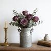 Retro French Pitcher Vases Metal Rustics Vases for Dried Flower,Farmhouse Decorative Pitchers Rustics Milk Jugs Vases
