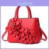 Stilvolle Rote Beuteltasche Mit Elegantem Blumendesign, Ideal Für Freizeitaktivitäten Und Hochzeiten
