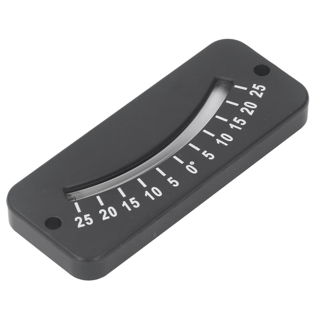 25 degrees  Glass Tube Inclinometer Clear Scale ABS Mini Angle Inclinometer for Horizontal Micro Angle Test