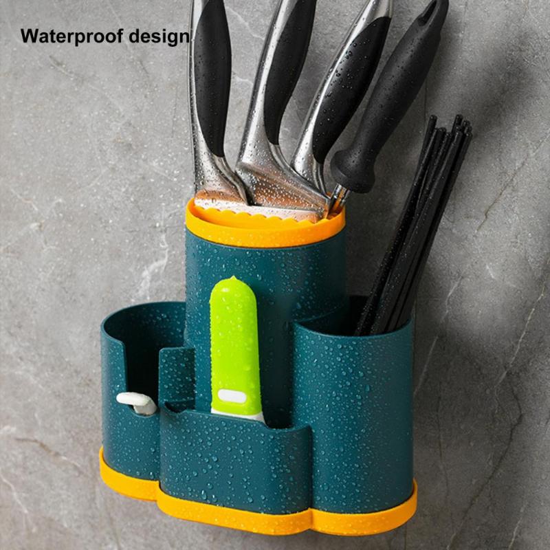 Plastic Drain Chopsticks Tube, Household Creative Chopsticks Cage, Kitchen Spoon Storage Rack, Tableware Storage Box, Chopsticks Basket