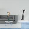 Clown Golfing Figurine Sculpture Collection Modern Resin Statue Statuette Desk Ornament for Table