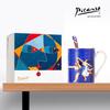 Picasso 'Two Women Running' Ceramic Art Mug with Spoon