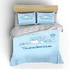 Tuxedo Sam Sanrio Bedding Set Hello Kitty Children Fashion 3 Pieces Set King Size Bed Set US Twin Adult Bed Cover Bedroom Duvet