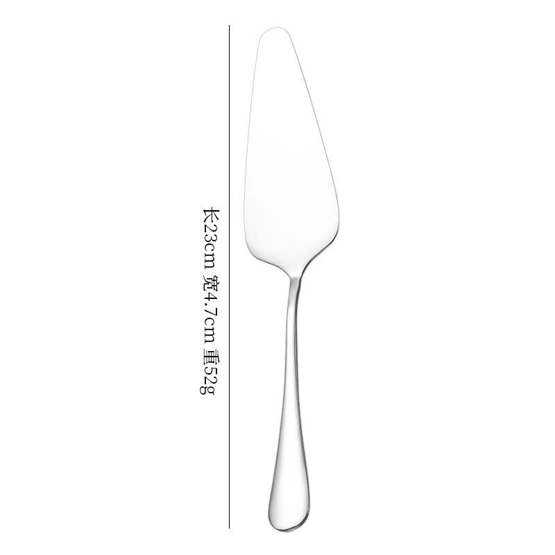 Stainless Steel Dessert Knife, Fork, and Spatula Set for Cakes, Ice Cream, Mooncakes, and Pizza.