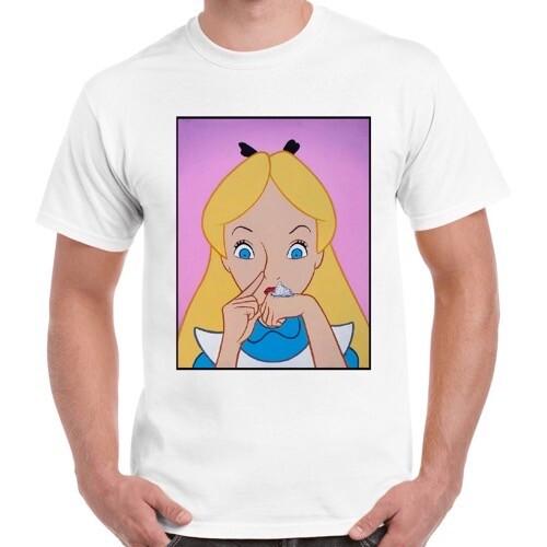 Alice Wonderland Cocain Funny Drug Men Women Gift T Shirt 2890 Unisex T-Shirt