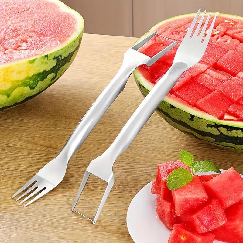 1pc Stainless Steel Fruit Cutting Tool, 2-In-1 Fruit And Vegetable Divider, Kitchen Utensils And Small Tools