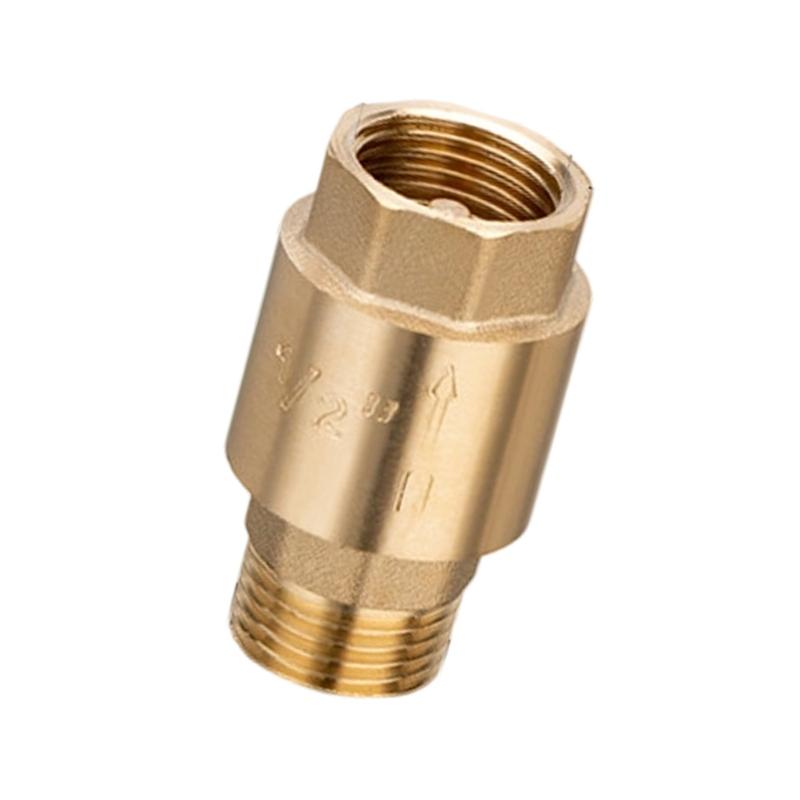 652F Industrial 6 Inch Thickened Brass Check Valves Easy Threaded Connection For Secure Fluid Control Air and Liquid Systems