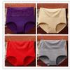 Women's 4-Pack Underwear High Waist Belly Contracting and Waist Slimming Women's Briefs Plus Size Middle-Aged Ladieswear Hip-Lifting Underpants
