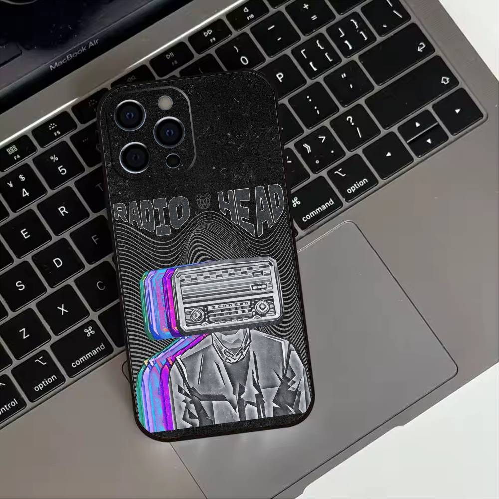 Classic R-Radiohead Rap Band  Phone Case For iPhone 17,16,15,14,13,12,11 Plus,Pro Max,XS,Soft Silicone Black Cover