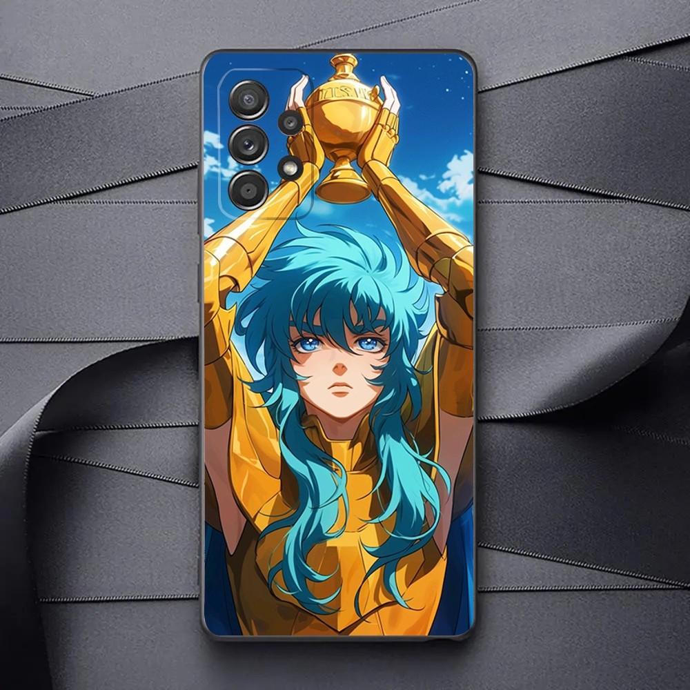 S-Saint S-Seiya Knights Of The Zodiac Phone Case For Samsung Galaxy A13,A21s,A22,A31,A32,A52,A53,71,80,91 Soft Black Phone Cover