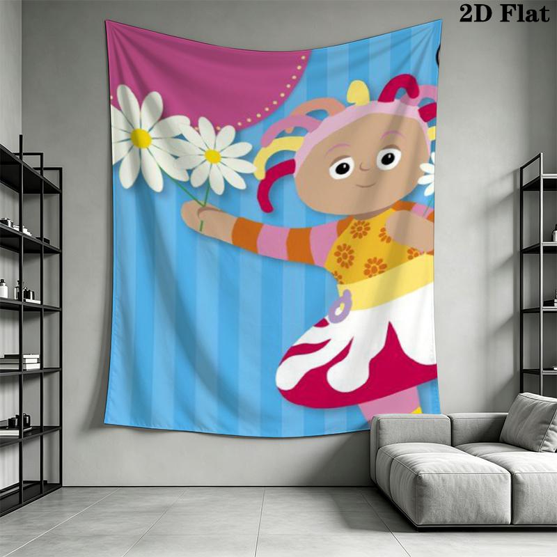 In The Night Garden Wall Tapestry Aesthetic Wall Hanging Printed Fabric Blanket Decorative Tapestries for Bedroom Living Room Home Decor