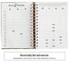 A5 Hardcover Fitness Planner: Cross-Border Sport & Wellness Journal for Daily & Weekly Tracking