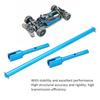 Joint Shaft Set Aluminum Lightweight Blue Propeller Joint Shaft Set with Connector Cup for Tamiya TT02 RC Car