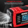Intelligent Pulse Repair Maintenance Lead-Acid Smart Battery Charger 12V 15A 12A Car Motorcycle Battery Charging Multifunctional Portable 2025 New