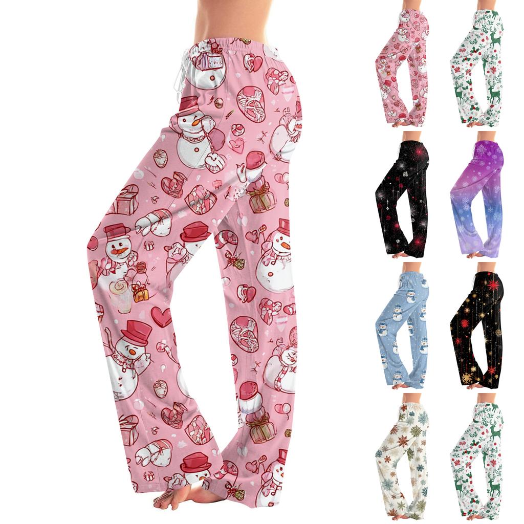 Women's Fashion Loose Casual  Printed Casual Pants