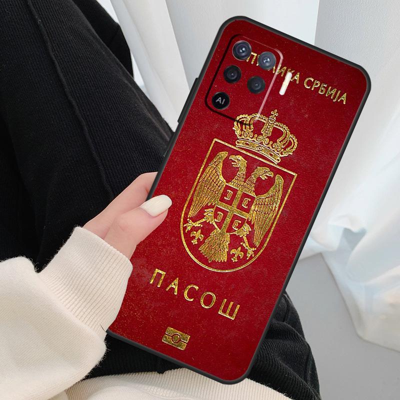 Flag of Serbia Serbian Case For Oppo A18 A38 A58 A78 A98 A80 A60 A40 A96 A76 A16 A94 A74 A54 A15 A17 A57 A77 A5 Pro