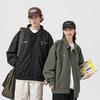 Dingfengbaoluo Men's American High Street Casual Lapel Jacket YM9952