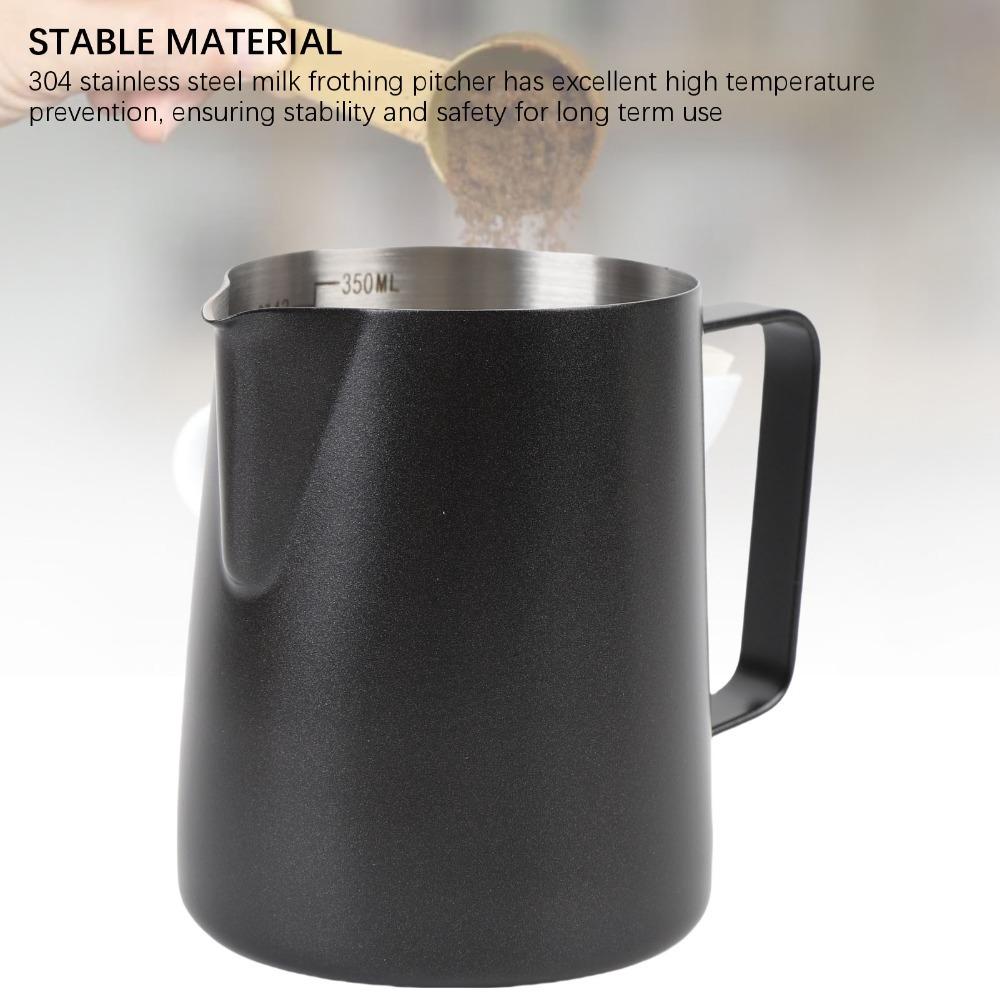 Pointed Spout Milk Pitcher With Scale Latte Art Frothing Cup  Coffee Preparation