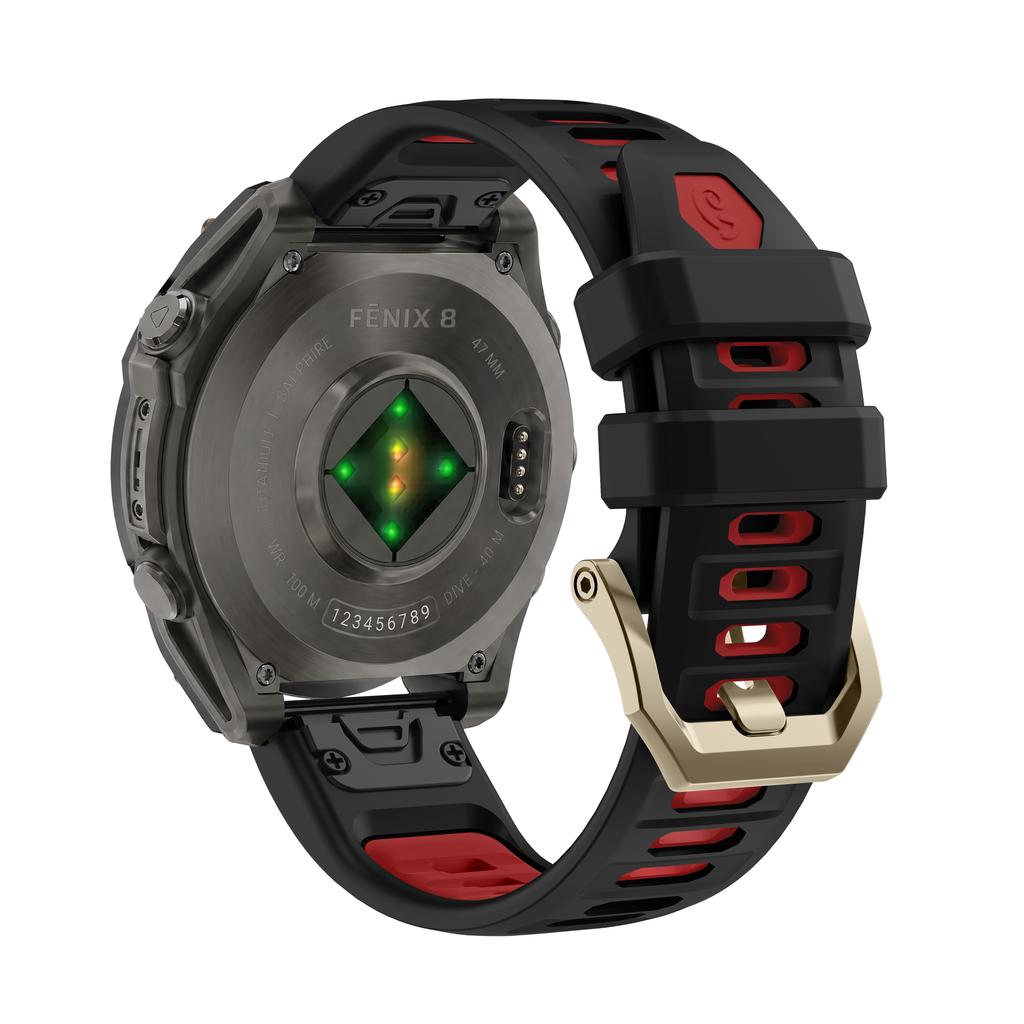 Cinturino Quick Fit da 22 mm 26 mm per Garmin Fenix 9 8 7 Pro 51 mm 6X 5 Venu 3 Tactix Braccialetto in Silicone Traspirante Correa Fenix 7X Band