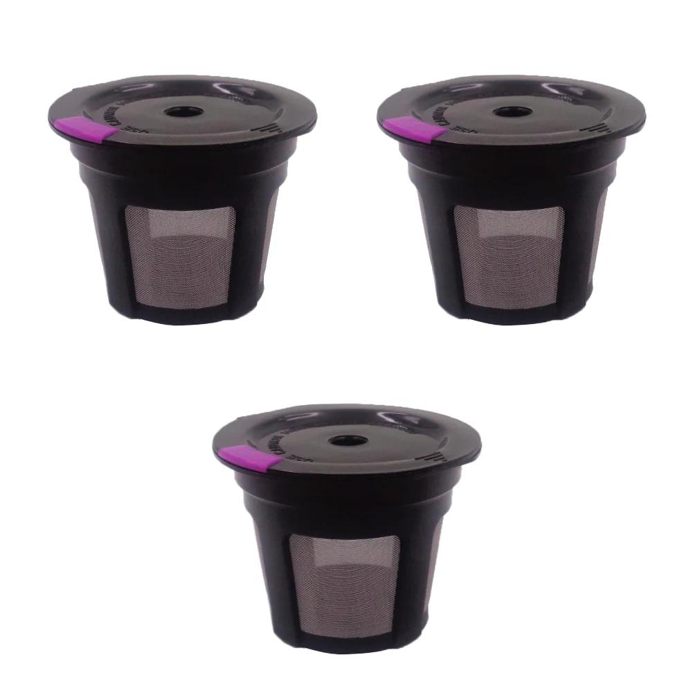 1-6PCS Reusable K Cups for Keurig Universal Refillable Eco-Friendly Coffee Filters with Spoon for Keurig 1.0/2.0 Mini Plus Serie