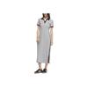 Adidas Originals Comfortable Fashion Simple Short Sleeve Dress Women Dresses Medium-Gray KF0318