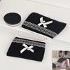 Black Lace Bow Makeup Bag Large Capacity Toiletry Bag Travel Cosmetic Organizer Cute Korean Portable Pouch For Women