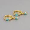 Turquoise Drop Earrings Unique Chic Design Elegant Versatile Fashion Jewelry For Women Sophisticated