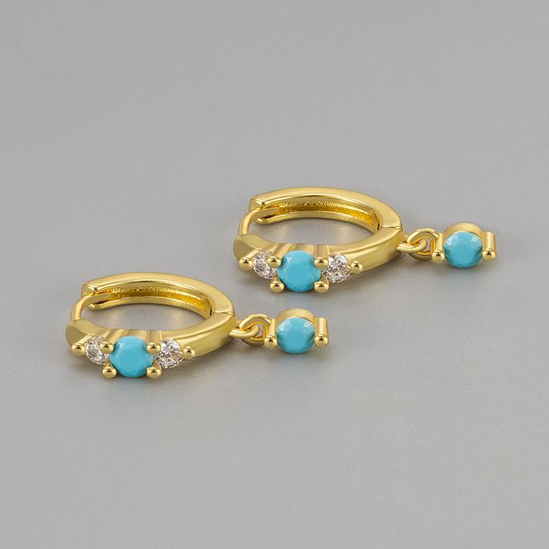 Turquoise Drop Earrings Unique Chic Design Elegant Versatile Fashion Jewelry For Women Sophisticated