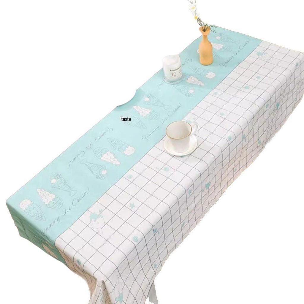 Waterproof Nordic Tablecloth: Oilproof, Scratch & Wear-Resistant, Easy-Clean Rectangular Coffee Table Cover for Outdoor Use