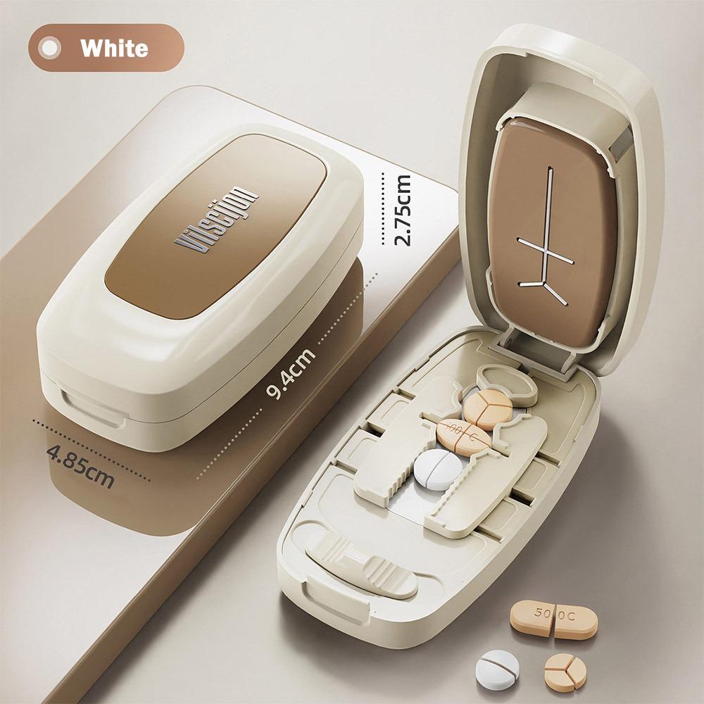 Drug Tablet Quartering Pill Divider Dustproof 2/3/4 Parts Crusher Divider Divider Organizer Medicine Divider