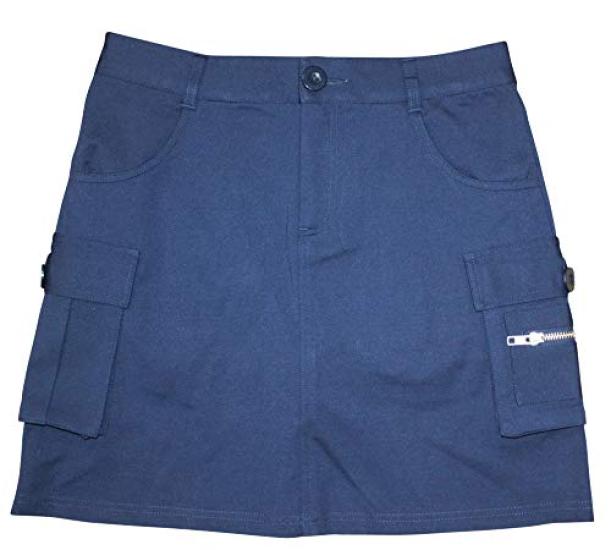 7555 NV 3L Stretch Underpants Cargo Skirt Navy Del Sol Golf Skirt Women's