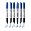 6Pcs Assorted Color Permanent Markers Fine Tip Waterproof Markers Pens for Students Highlighting and School Art Projects