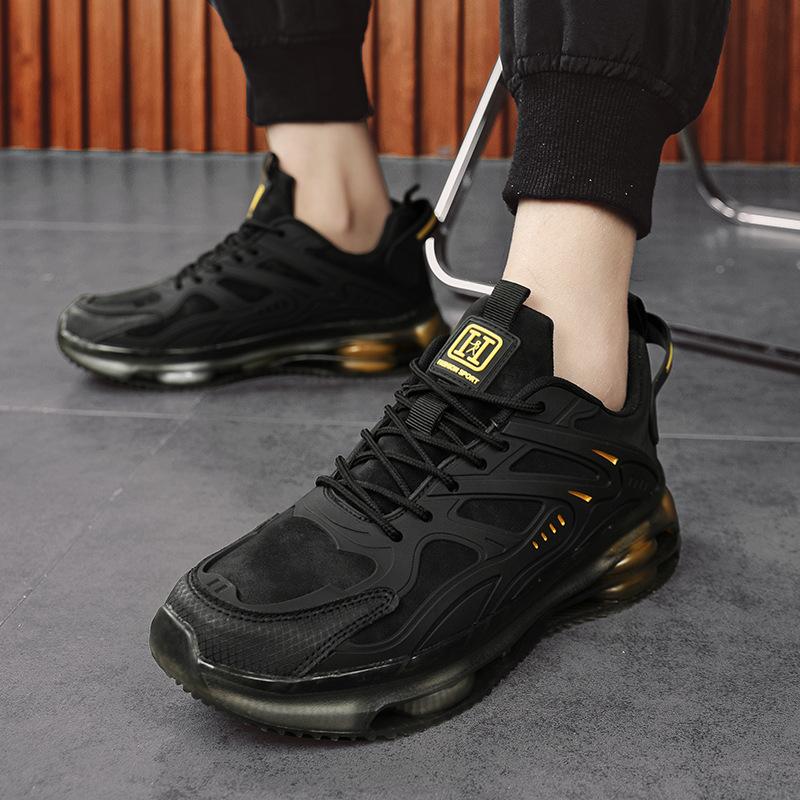 Men's shoes 2025 spring new casual sports shoes shock absorption air cushion heightening running shoes Darth Vader Daddy trendy shoes