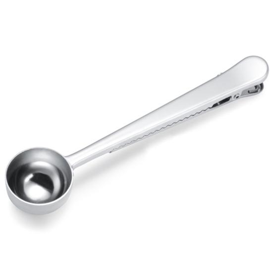 4 stk Kaffe rustfri stålkvern Rengjøringsbørsteklips Skjeforseglingsverktøysett