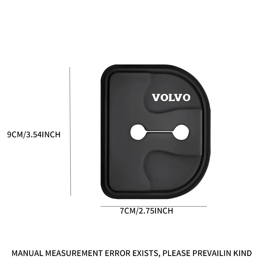 qsvmh6 Silicone Car Door Lock Cover Shock Absorber Accessories For Volvo XC90 V90 V60 XC60 V40 EC40 EX40 S80 S60 S90 C40 XC40 V70