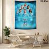 Forever MCFC BlueWall Hanging Printed Fabric Blanket Decorative Tapestries for Bedroom Living Room Home Decor