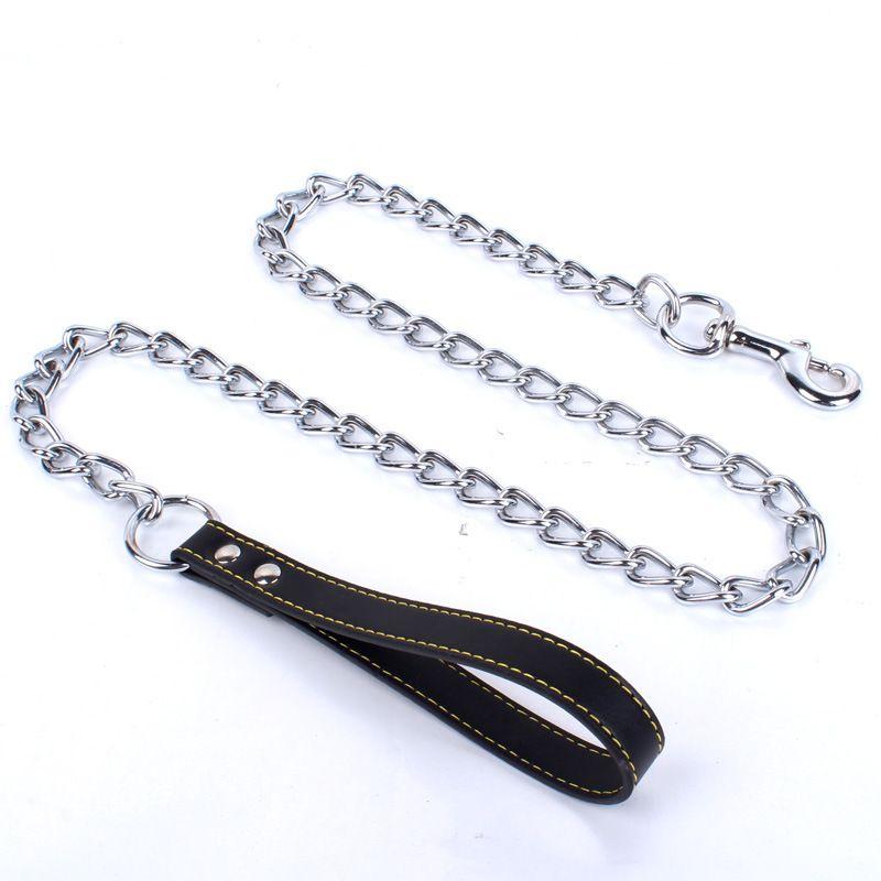 

Metal Leash Dog Leash Dog Leash Dog Wrap Anti-Bite Chain Pet Supplies Dog Chain Manufacturer in Stock 2mm * 120cm Black
