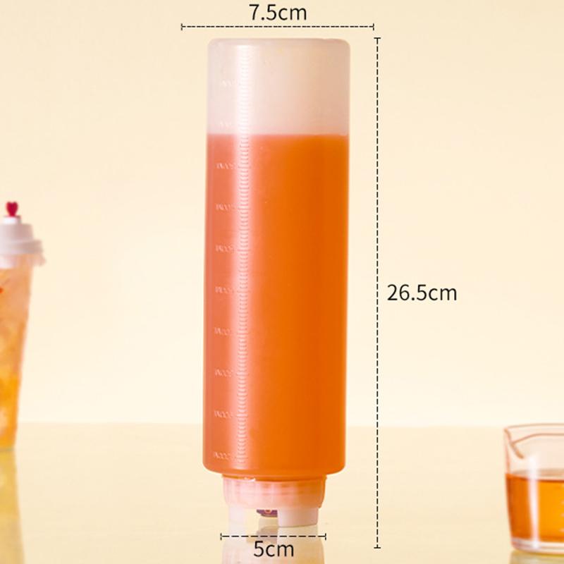 Inverted Plastic Squeeze Bottles, Refillable Tip Large Valve Dispenser Condiment Squeeze Bottle