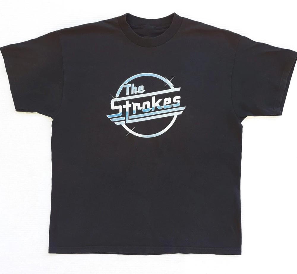 Футболка с логотипом группы The Strokes Magna Logo Tour Размер S-5XL Comfort Colors Репринт Унисекс Футболка XXXL