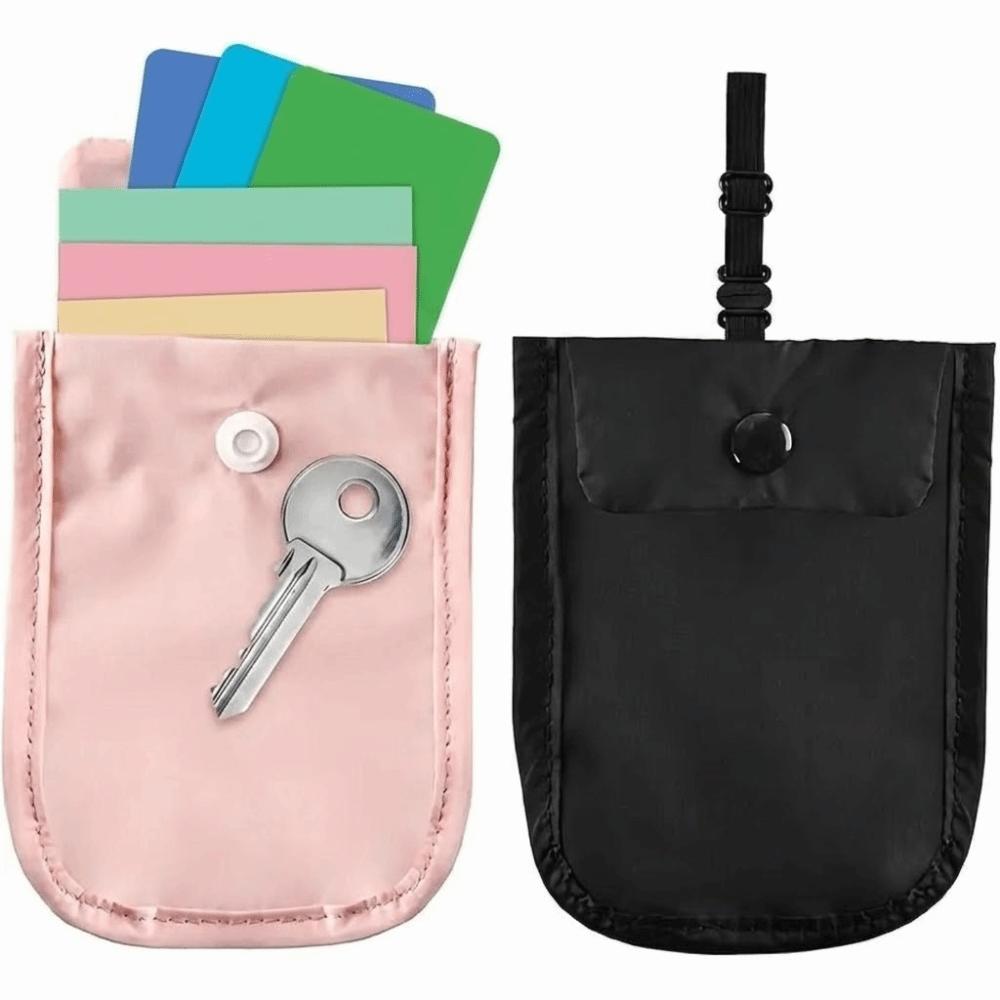 Portamonete Antifurto per Lingerie Colore Unico Portafoglio Segreto da Viaggio Contenitore per Oggetti di Valore