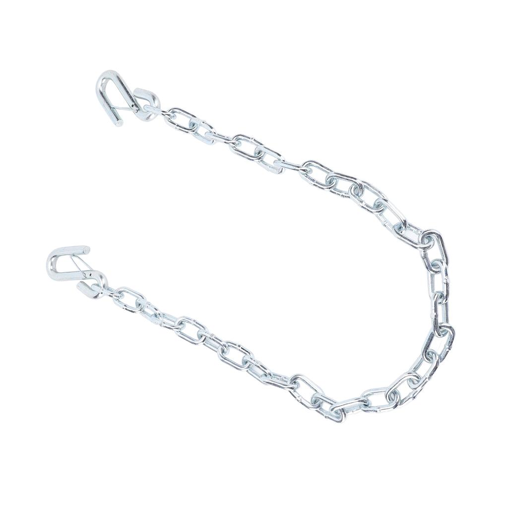 Trailer Safety Chain High Strength 1m Length with S Hooks 3500lbs Capacity Stretch Proof for Trailer RV