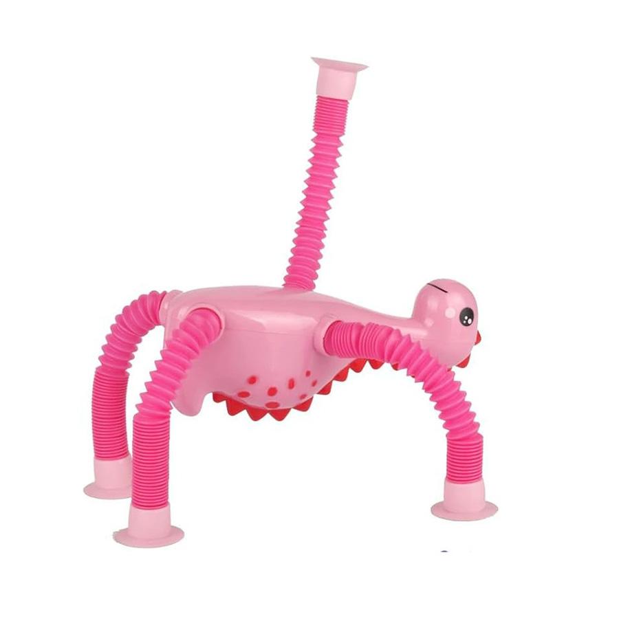 Сделай сам Телескопические присоски Игрушки динозавры Детские Гибкая трубка Головоломки Игрушки Подарки для вечеринок Интерактивные игрушки для снятия стресса для родителей и детей розовый